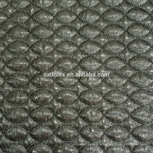 thermal fabric,3 layers quilting embroidery fabric with mesh cloth